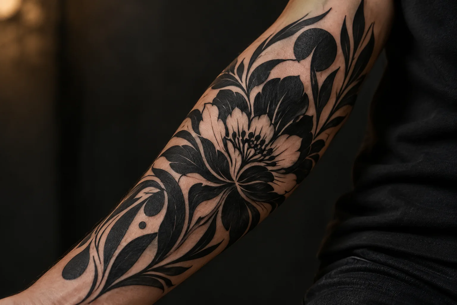 Example of Blackwork tattoo artwork