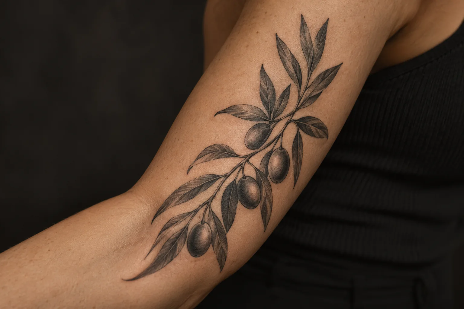 Example of Botanical tattoo artwork