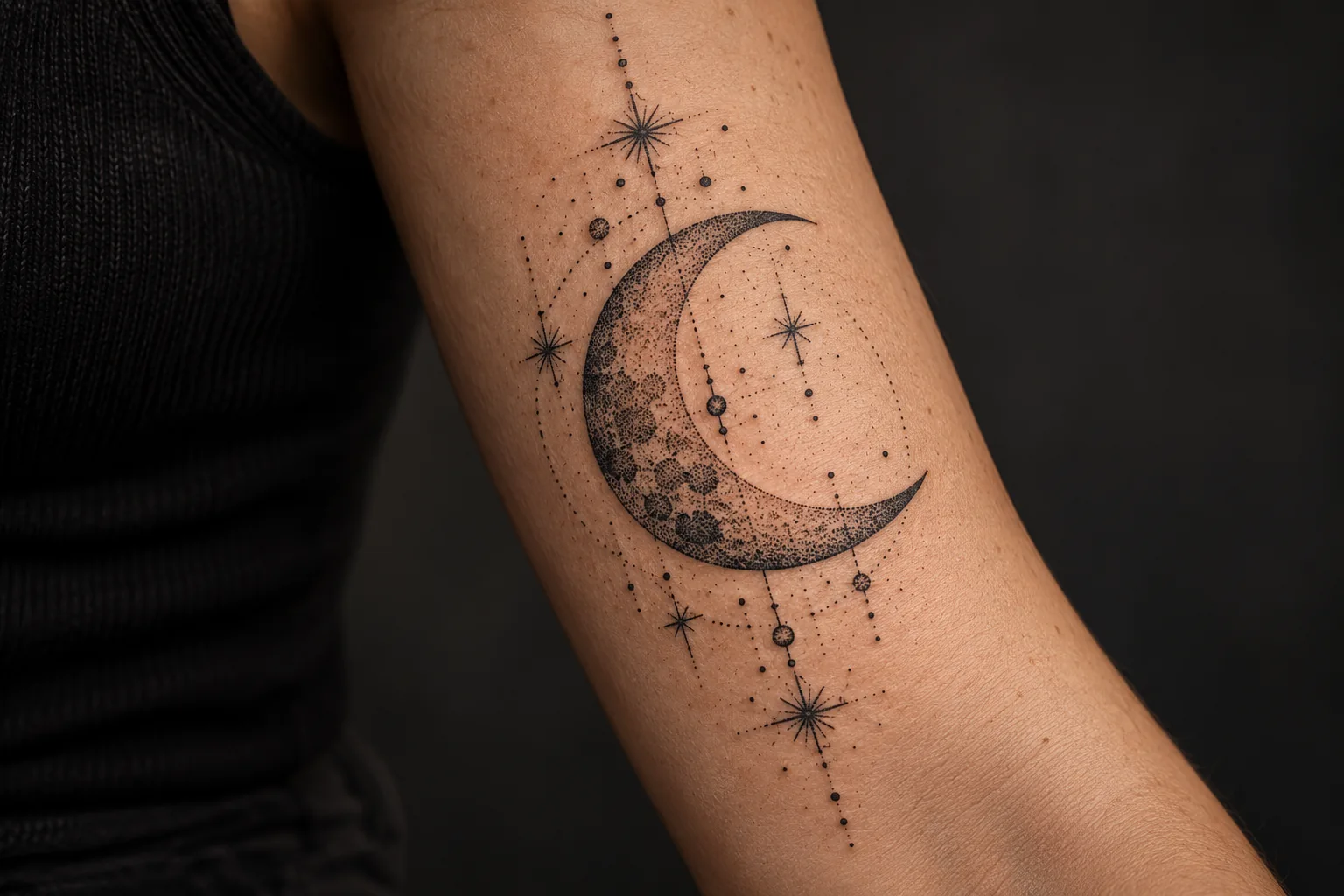 Example of Dotwork tattoo artwork