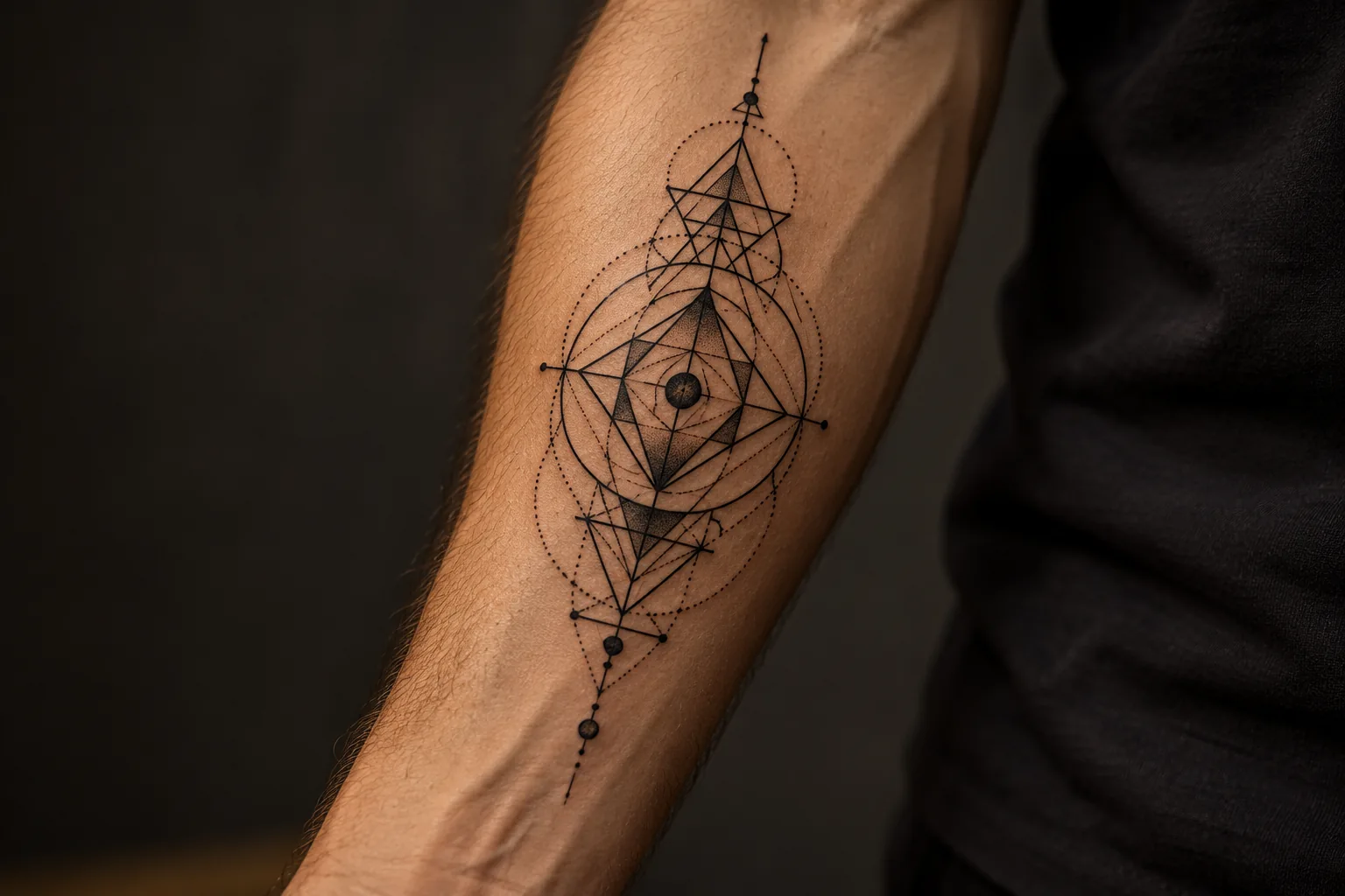 Example of Geometric tattoo artwork