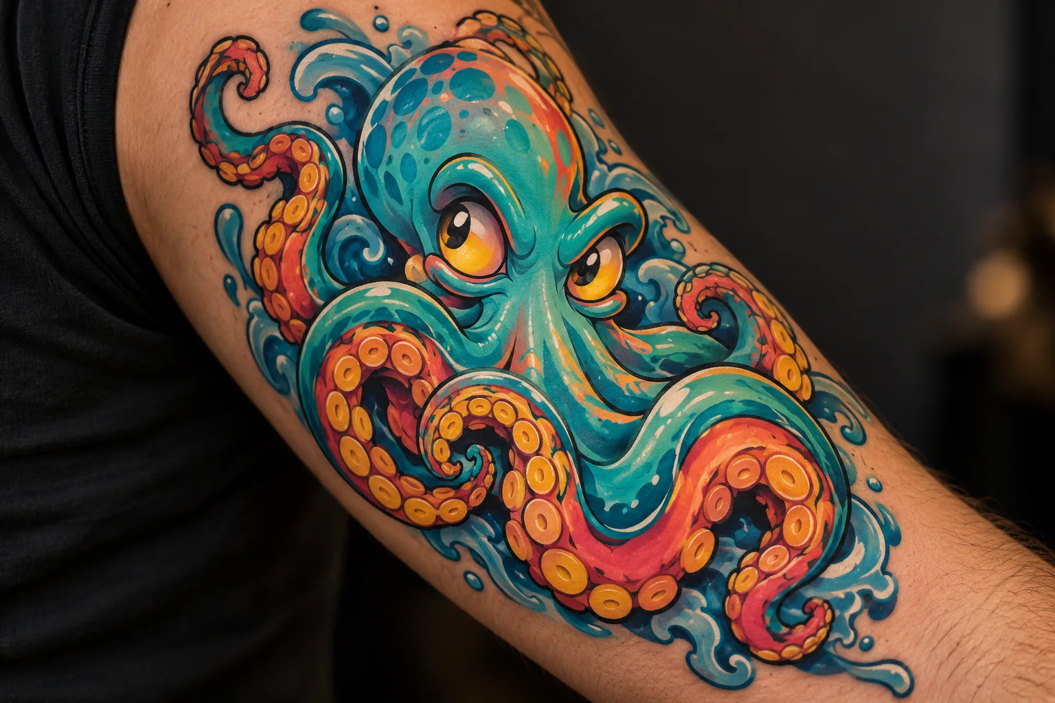 Example of New School tattoo artwork