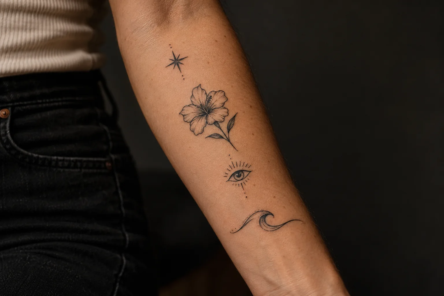 Example of Patchwork tattoo artwork